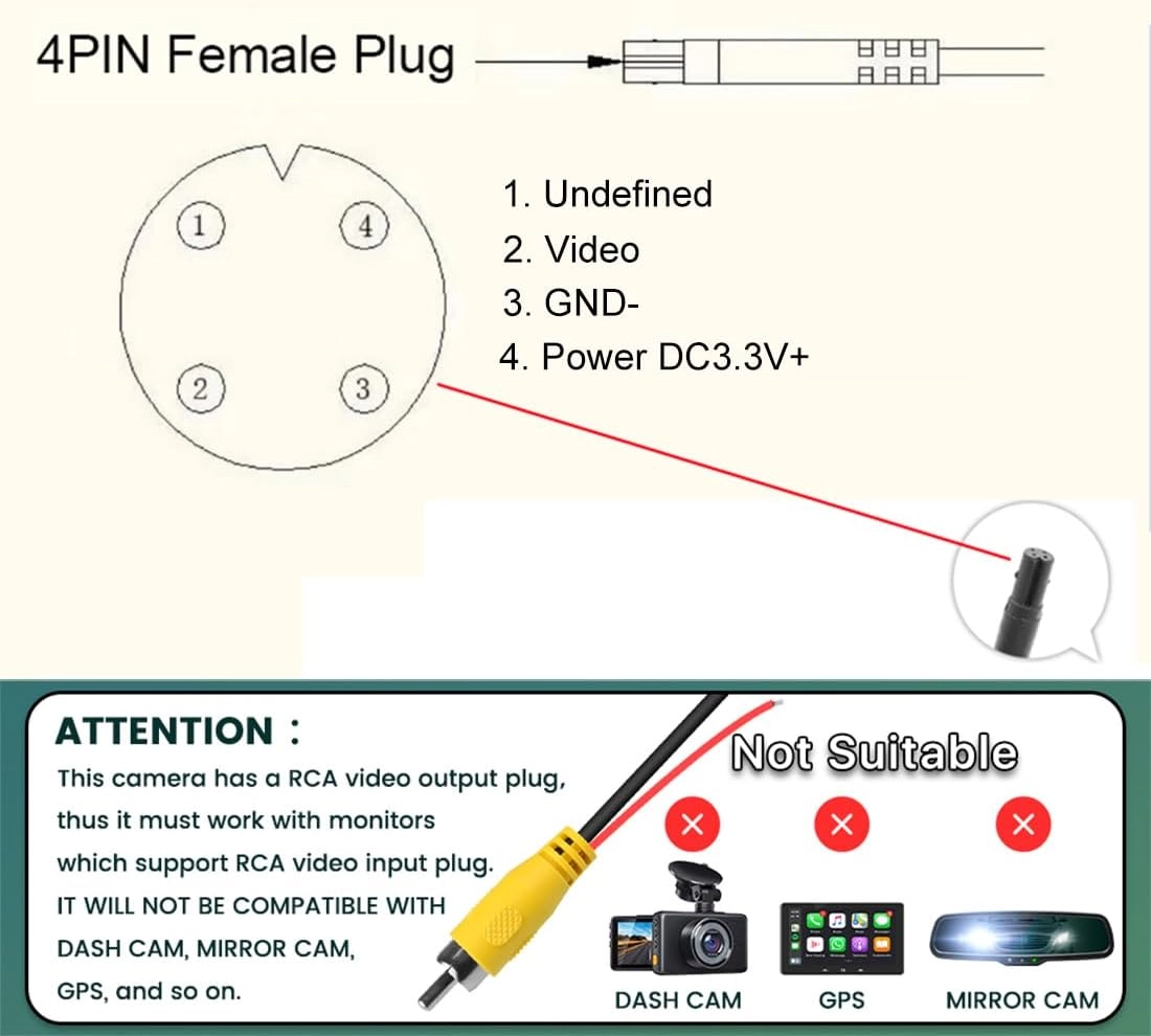 AHD 720P Car Rear View Camera