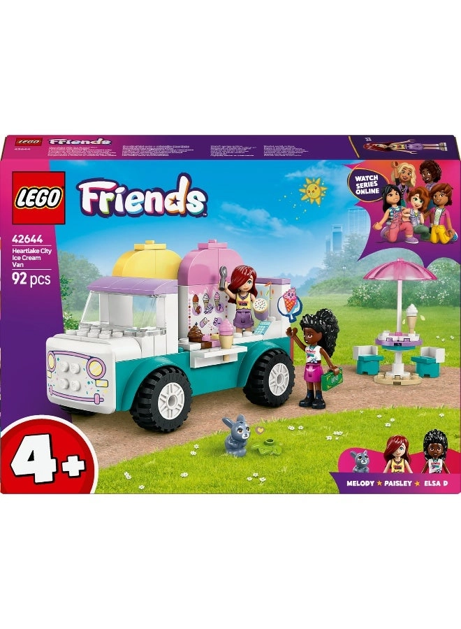 Friends Heartlake City Ice Cream Van (42644) - Pretend-Play 2 Minidolls Bunny Figure
