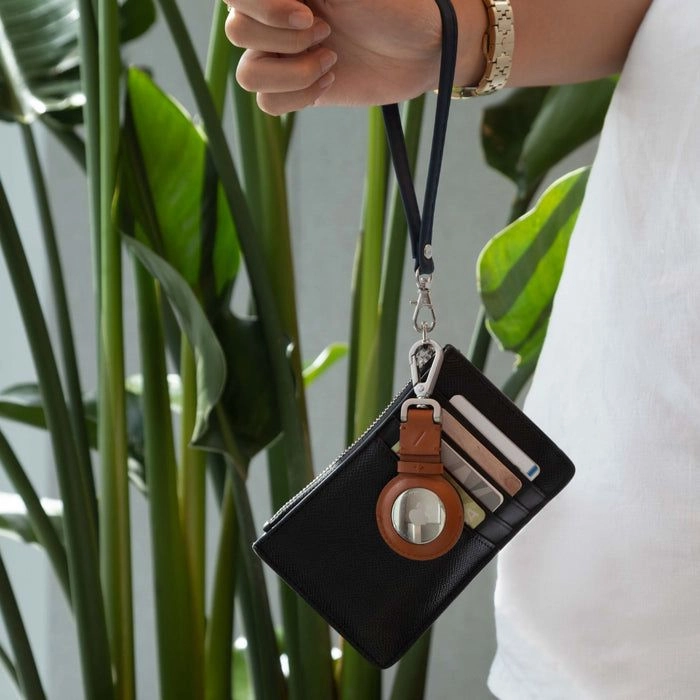 Classic Airtag Case - Genuine Italian Leather