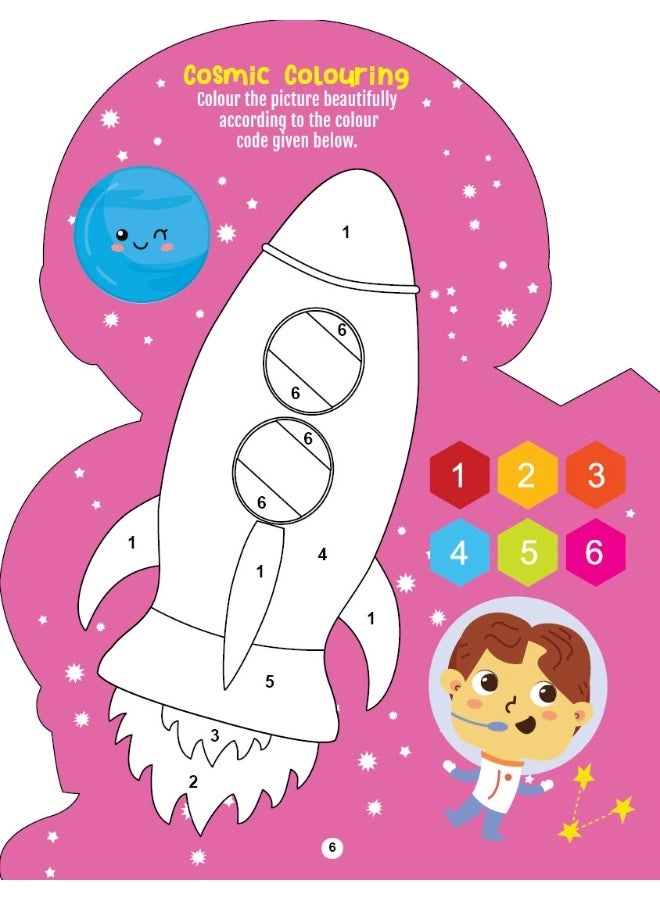 Step into the Space World - Activity and Colouring Fun