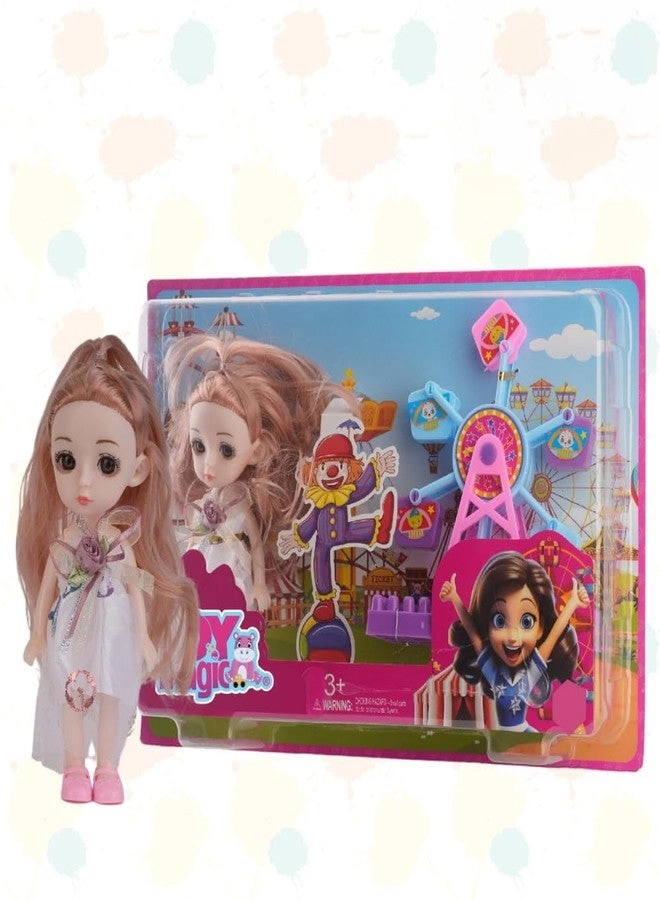 Colourful Candy Doll - 6-inch Realistic Hair Pretty Eyes Ages 3+ Gift Set