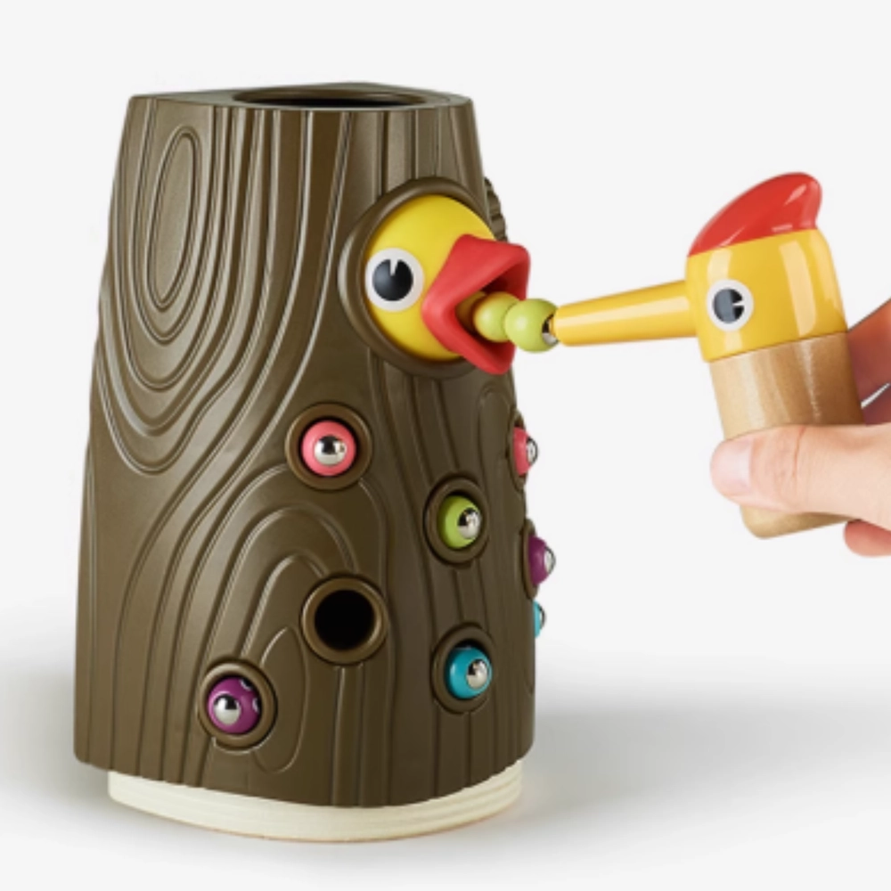 Woodpecker Catching Worms