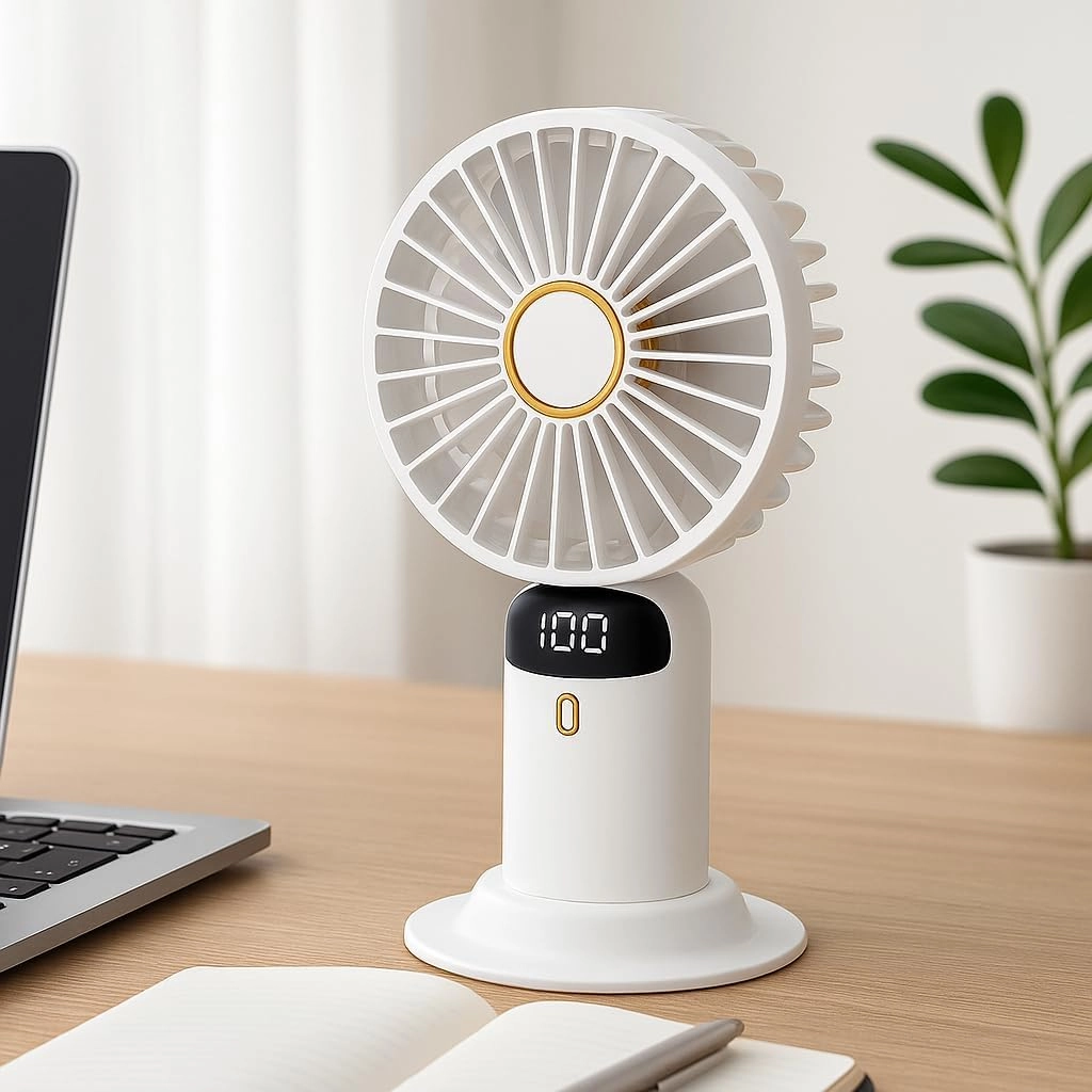 Desktop Fan - 5-Speed USB Rechargeable