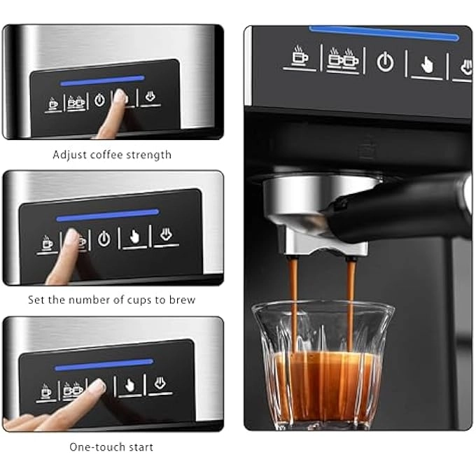 Espresso Machine - 1.6L Milk Frother