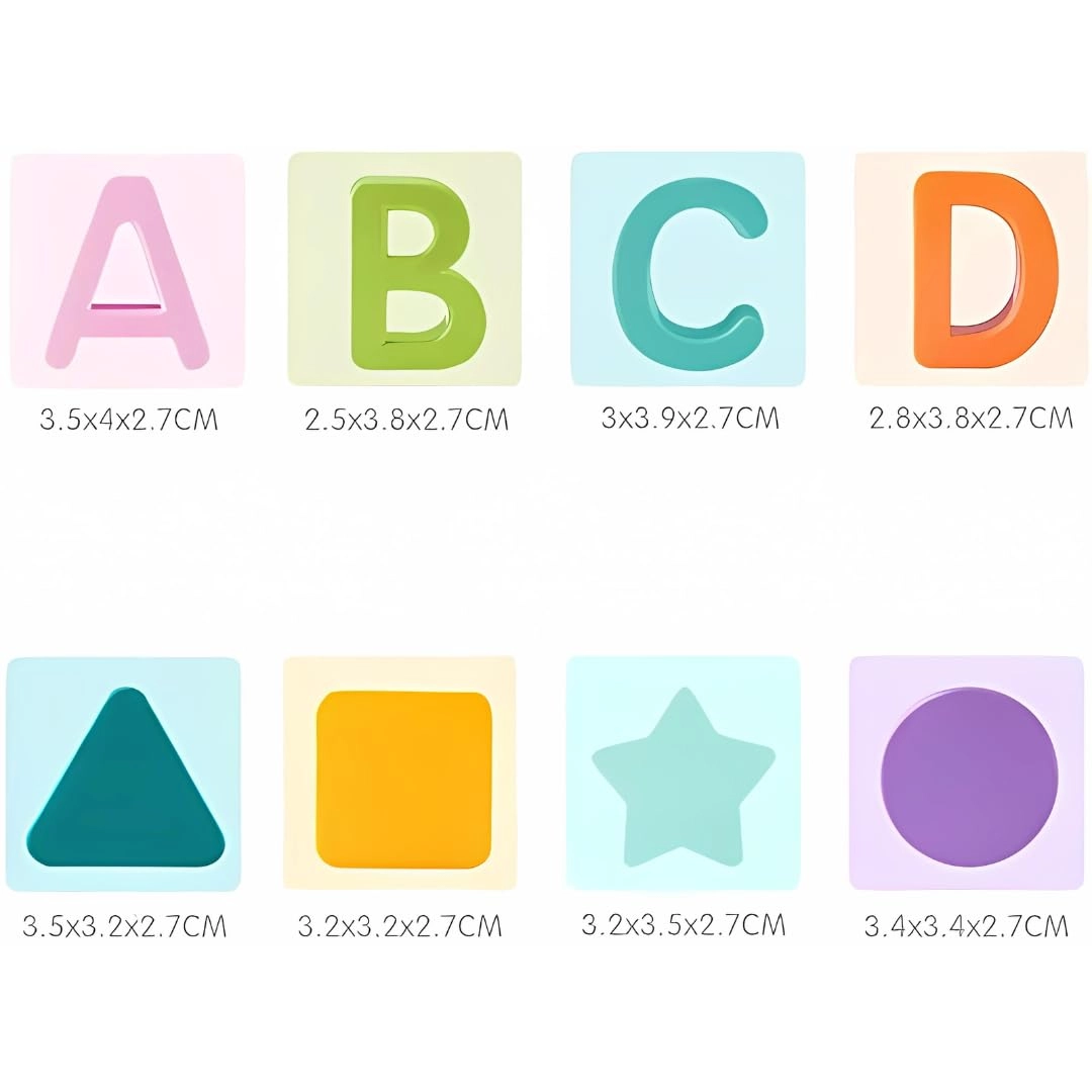 Shape Sorting - Building Blocks 16 pcs