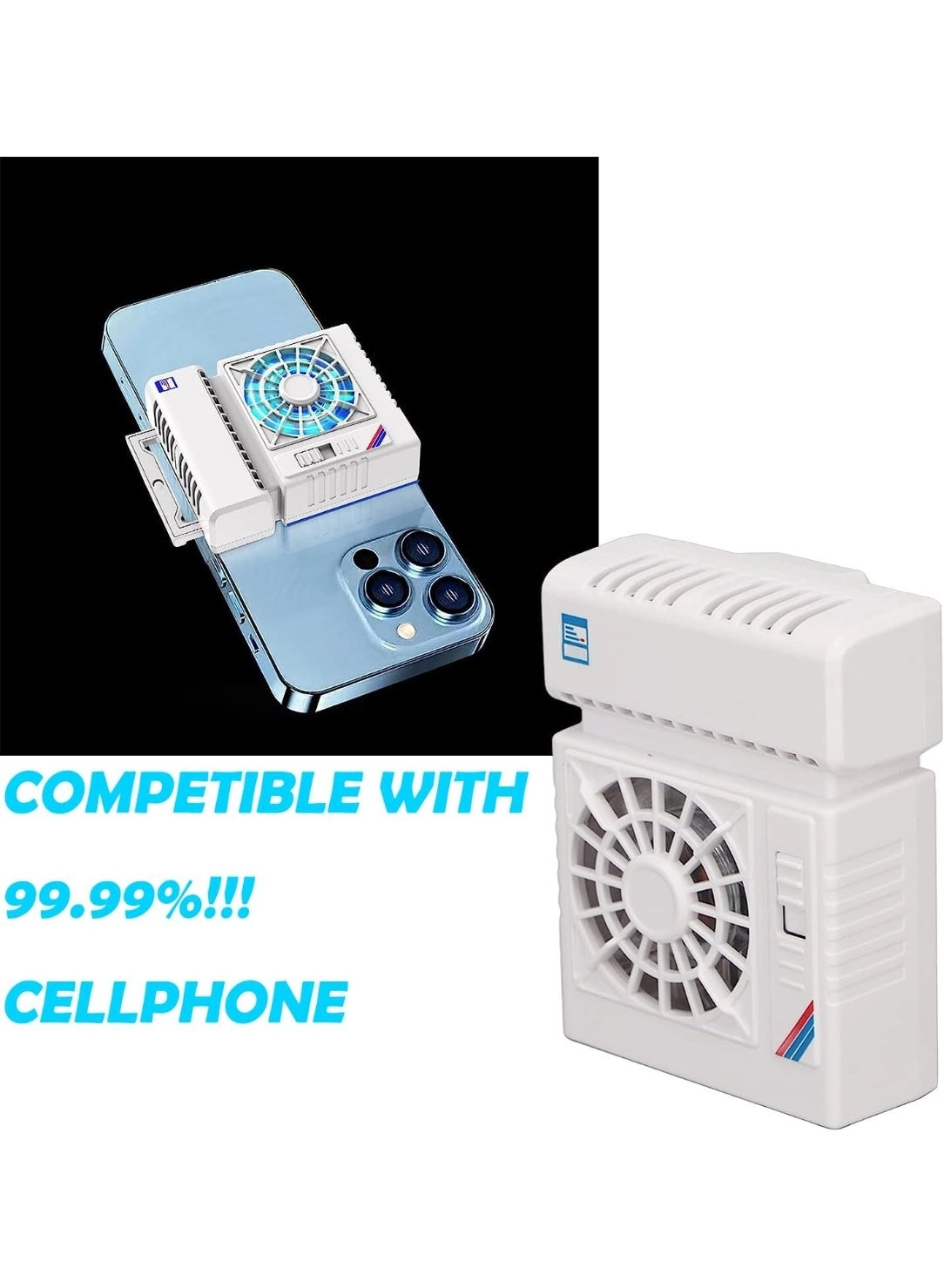SL-09 Mobile Phone Radiator - Digital Temperature Display USB-Powered Adjustable Speed
