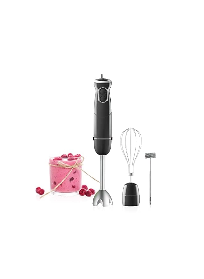 Hand Blender - 6-Speed with Stainless Steel Whisk and Chopper