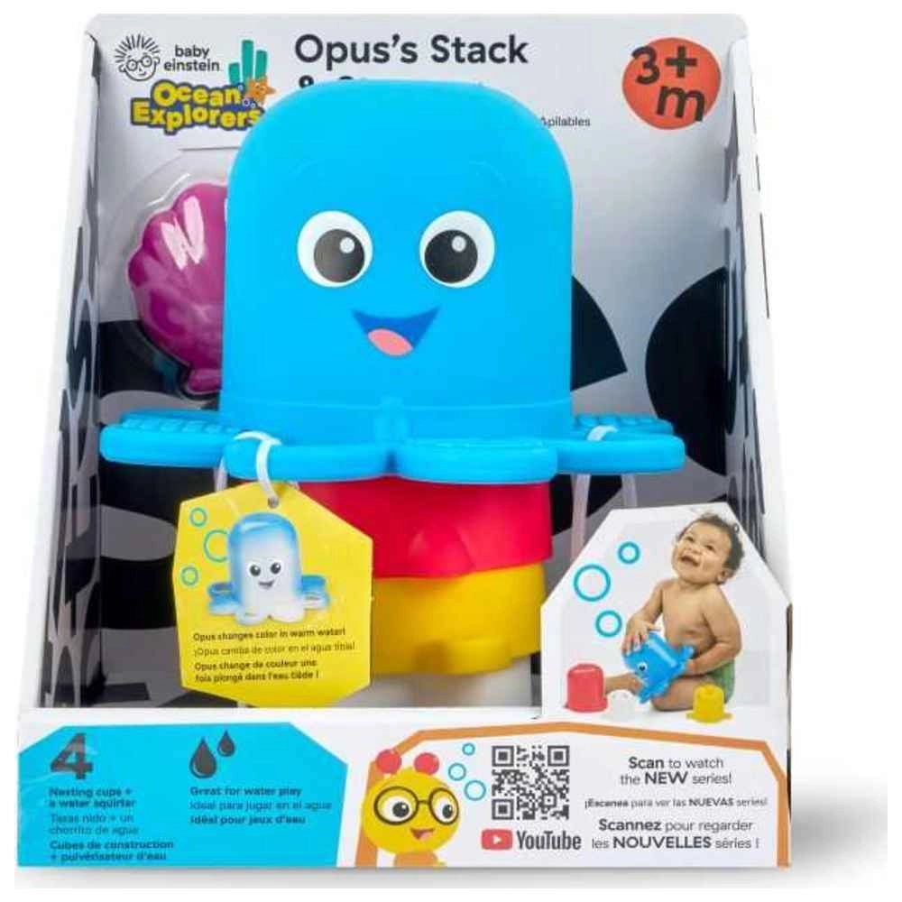 Opus's Stack & Stream Sensory Stacking Cups - Suitable for 3 months & above 5-piece