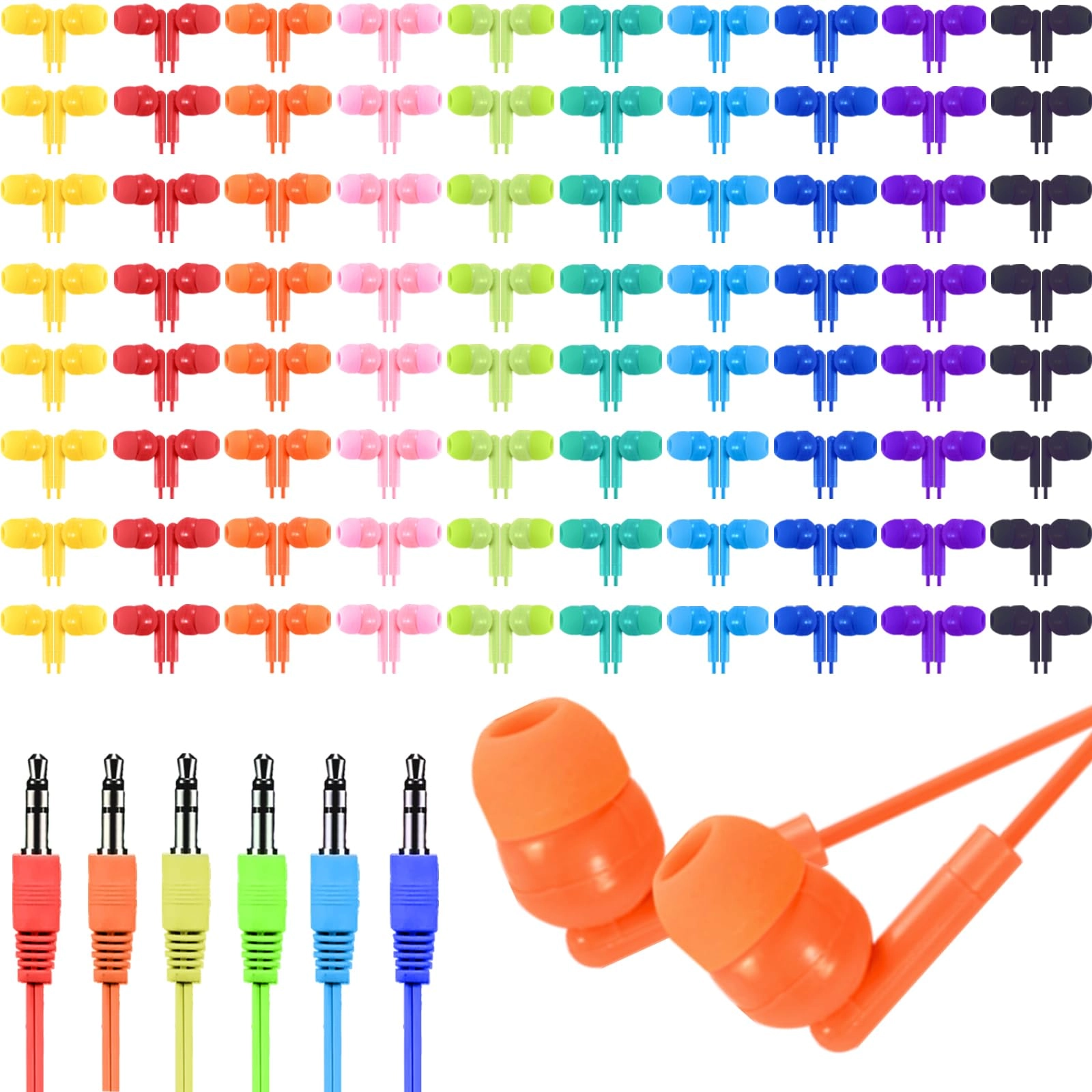 QS01 Wired Earbud 50 Pack