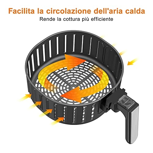 Air Fryer Replacement Basket - 5.5L Non-stick Dishwasher Safe