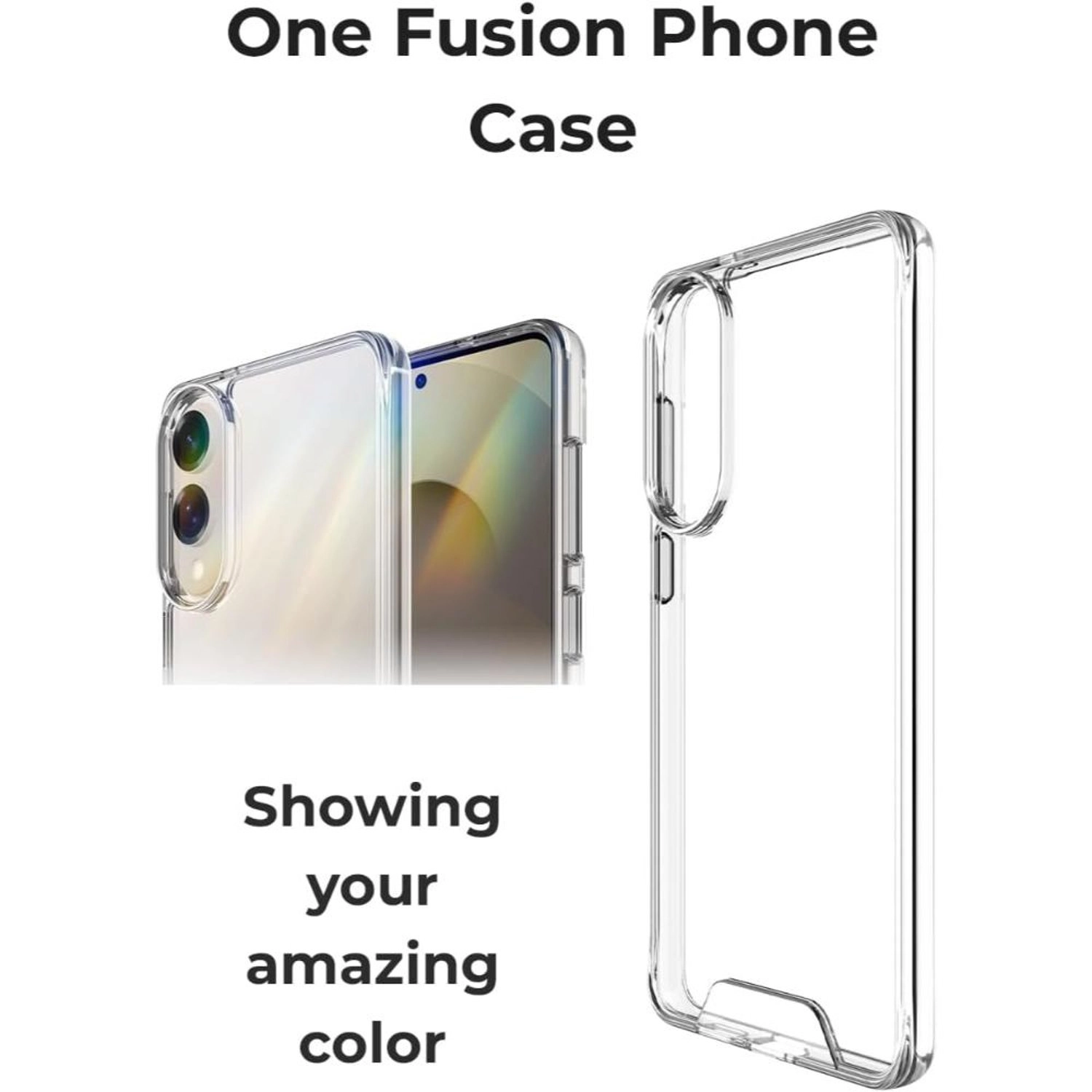 Clear Case + Screen Protector - 360° Shatterproof Premium Tempered Glass for Samsung Galaxy S25 Edge