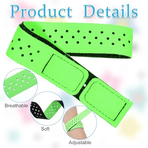 Heart Rate Monitor Band - 3 PCS Black Green Orange-Red