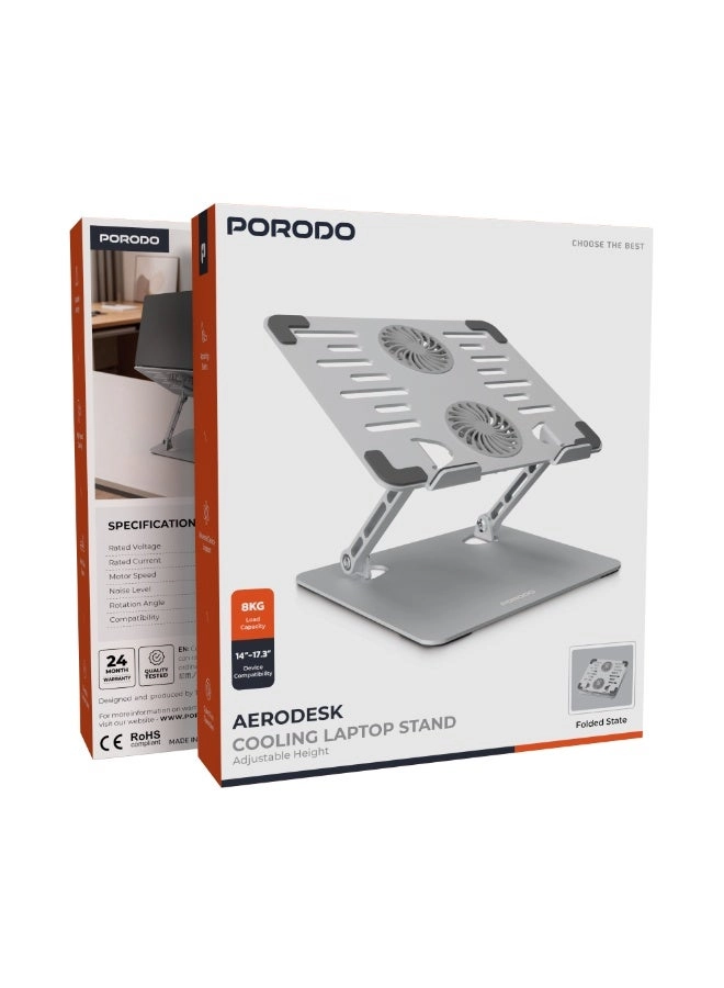 Aerodesk Cooling Laptop Stand - 14-17.3 inches