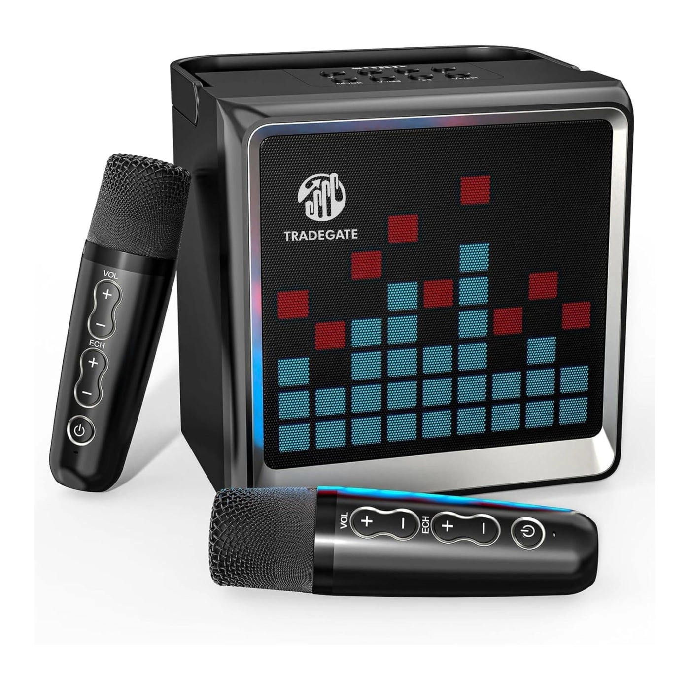 Portable Karaoke Machine - 2 Wireless Microphones