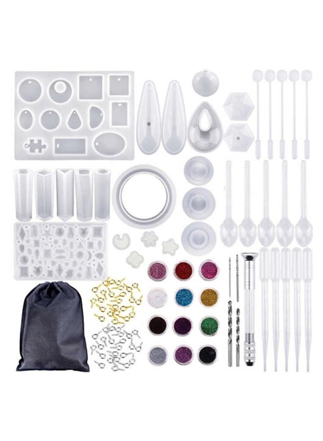 Generic Resin Jewelry Making Mold - 98-Piece Storage Bag Kit