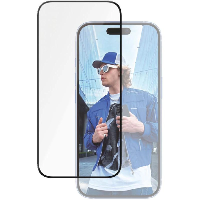 Ultra Wide Fit Clear Tempered Glass Screen Protector for iPhone 16 Plus