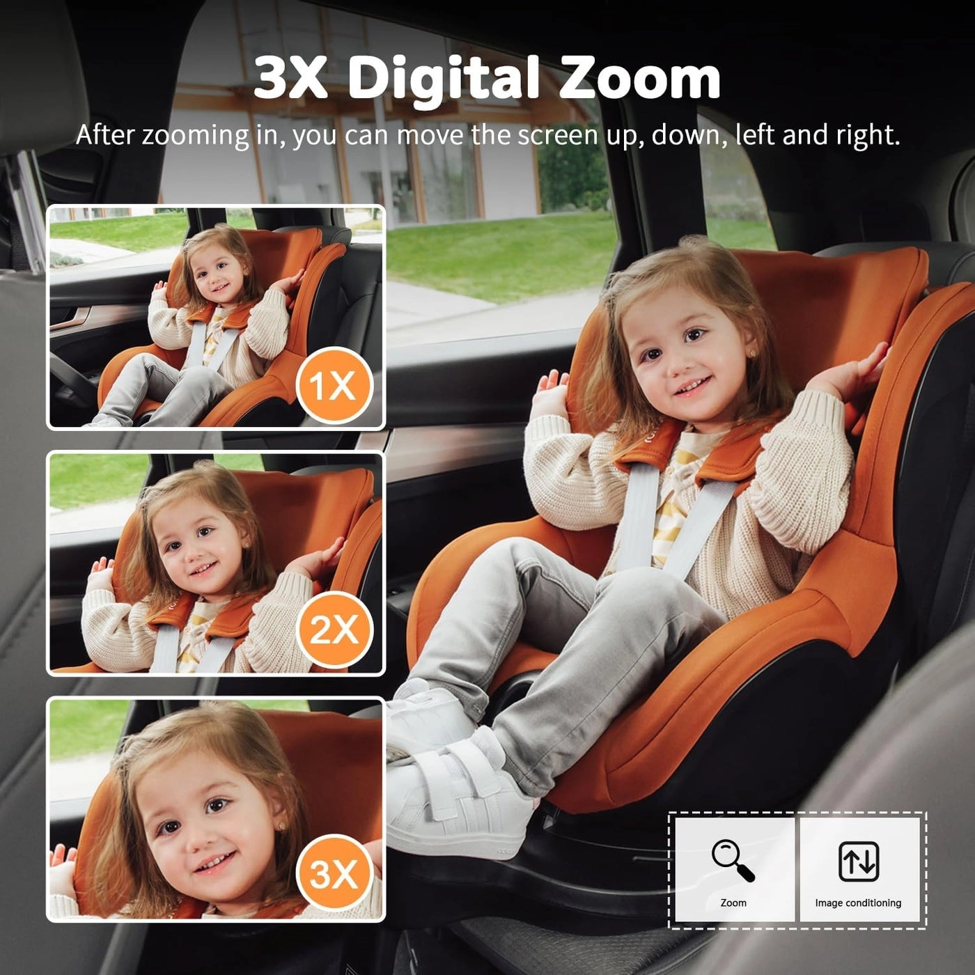 Wireless Baby Car Camera - 43inch