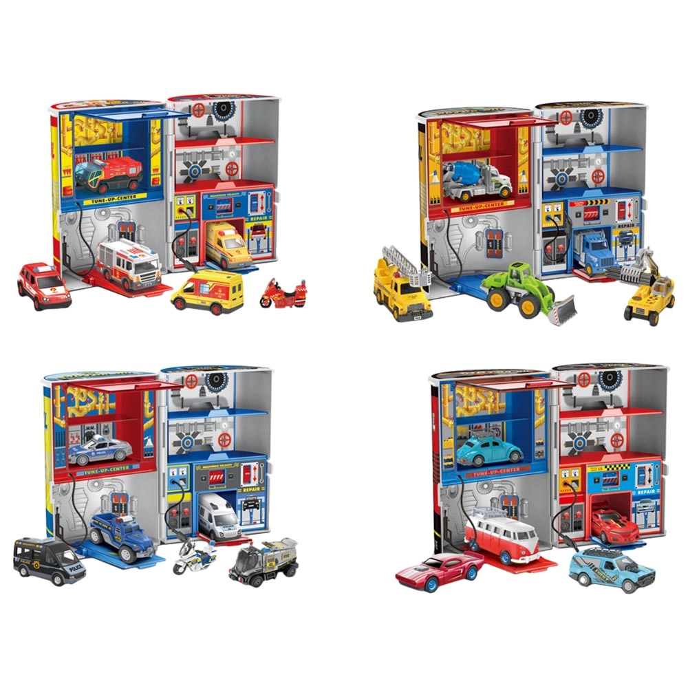 Parking Lots - 1 pc Assorted Die-Cast Playset