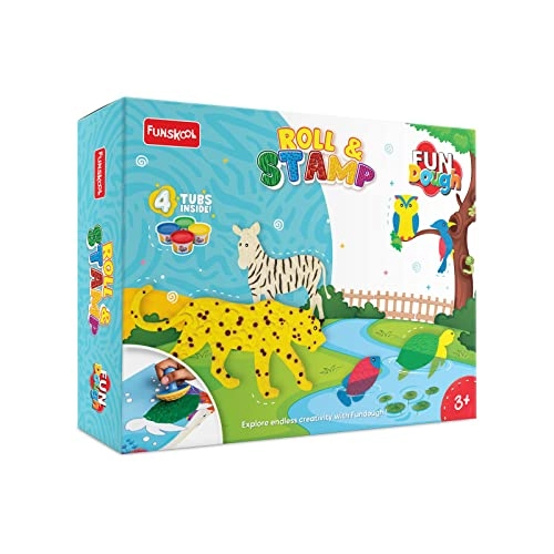 Fundough Playset - 3+ years 4 tubs