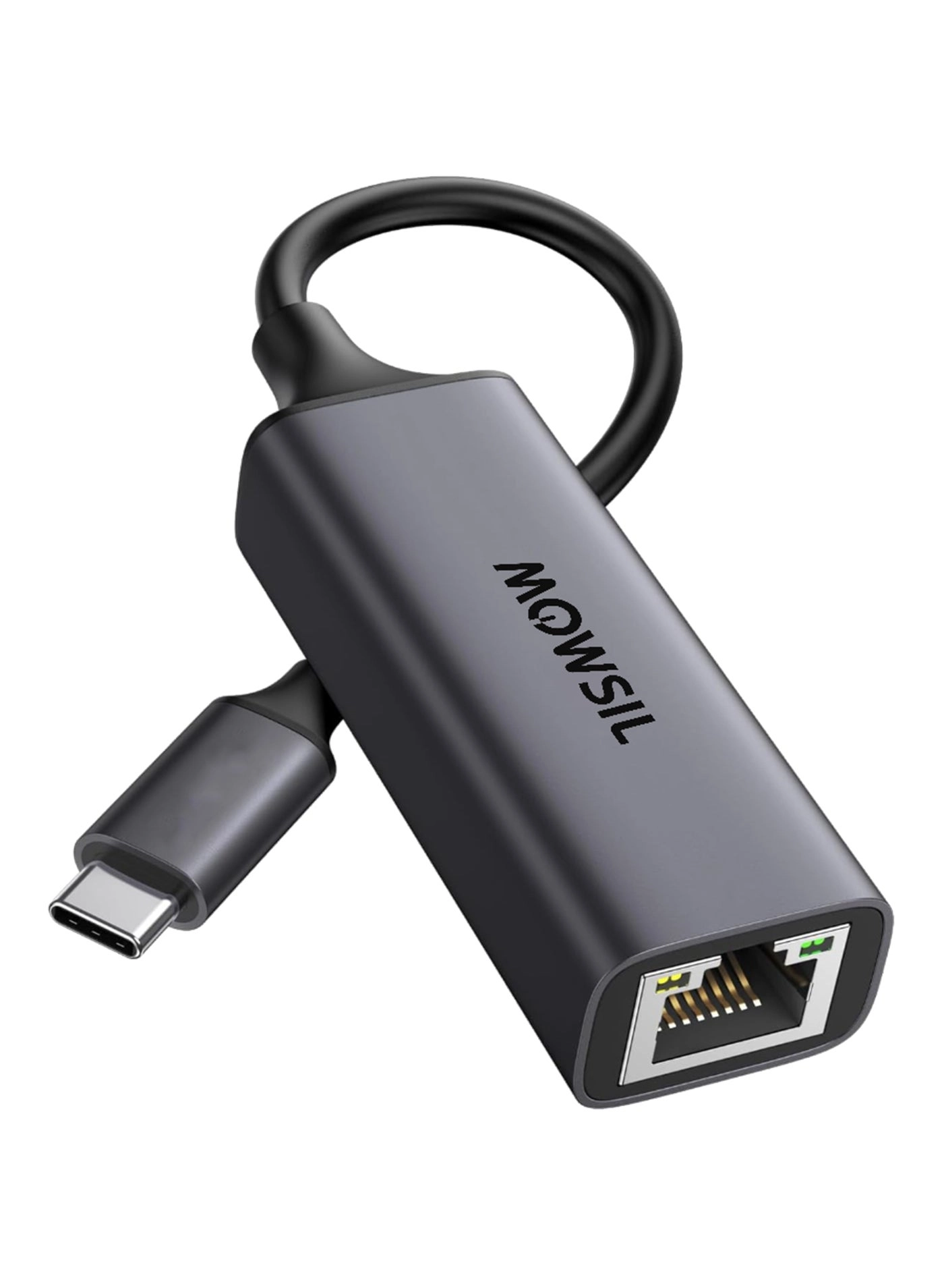 MOWSIL USB C to Ethernet Adapter - Gigabit Thunderbolt 3