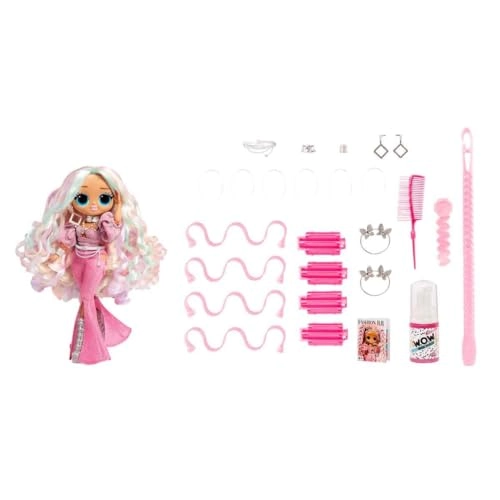 Fashion Show Hair Edition Twist Queen Doll - 10-inch Transforming Hair Ages 4+