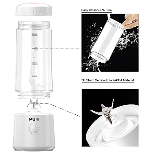 Multifunctional Portable Blender MA5 - USB Rechargeable 6 Stainless Steel Blades Auto Shut Off