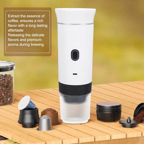 Portable Coffee Maker - 160ml Capsules Ground