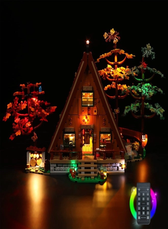 Vonado LED Light Kit - Compatible with Lego A-Frame Cabin 21338 Remote Control DIY Lighting