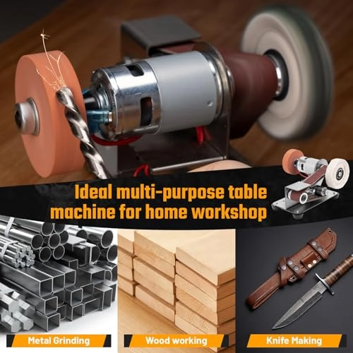 Mini Belt Sander - 7-Speed 4000-9000 RPM 304 Stainless Steel