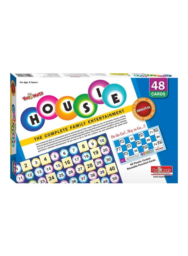 Housie Card Game - Multicolour
