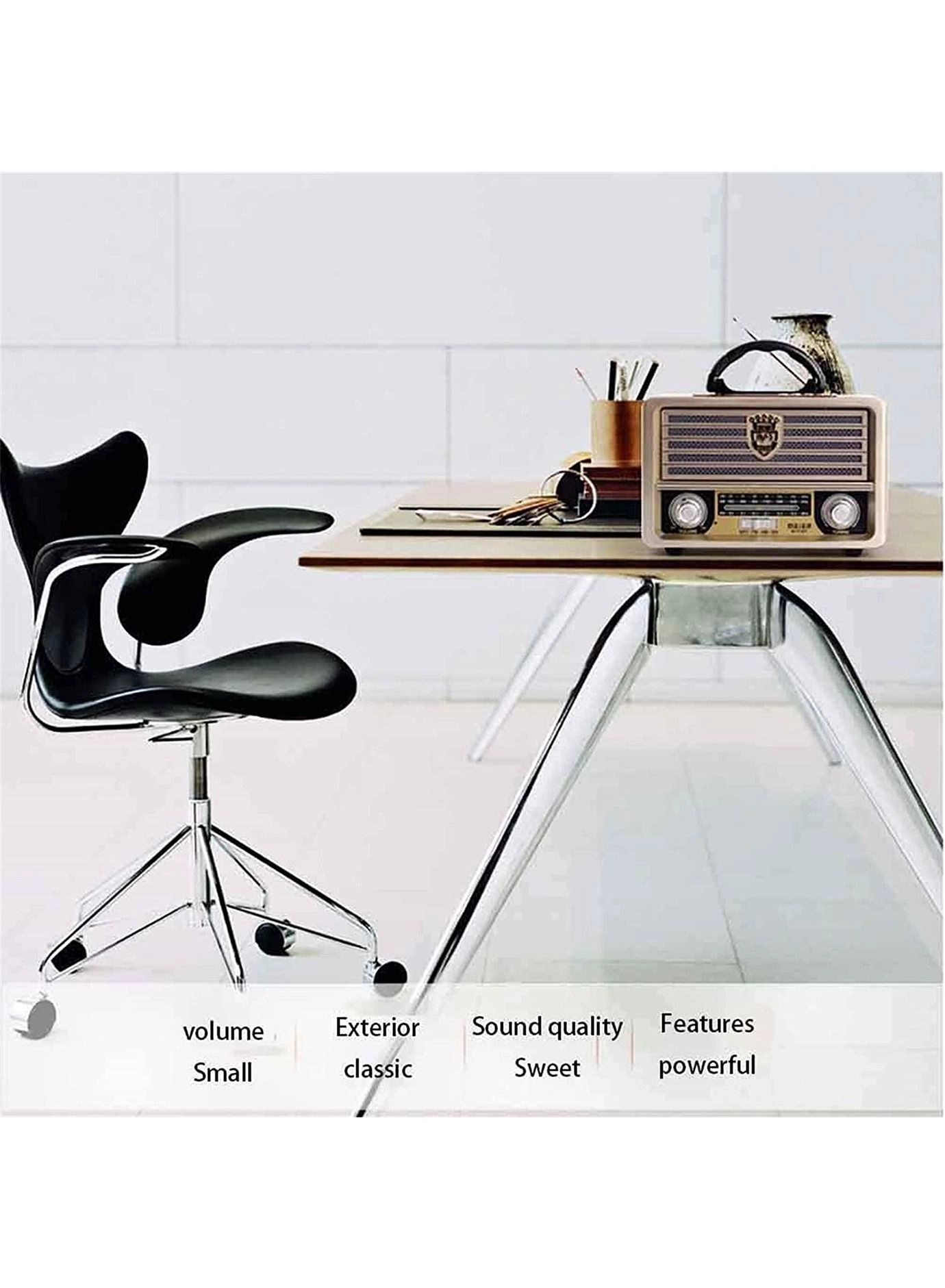 Portable Wooden Radio