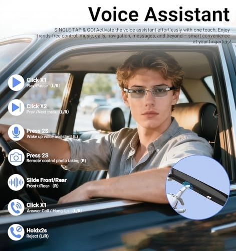 Smart Glasses - Polarized Bluetooth 5.3 Audio & Mic