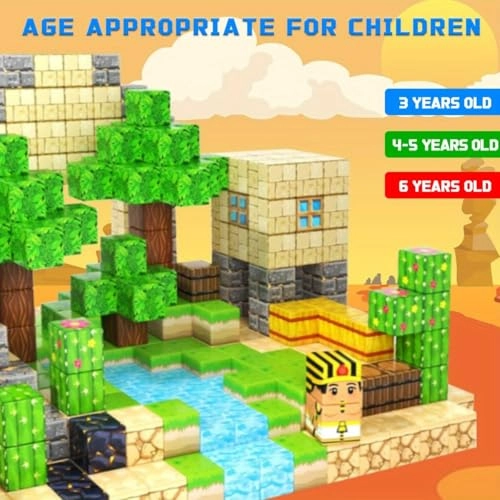 magnetic blocks - 4 years and up 100 pieces