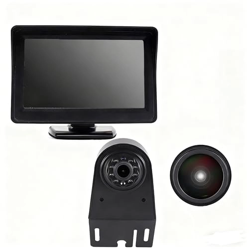 Reversing Camera + LCD Colour Display Monitor - Night vision AHD video signal or CVBS signal 1280 x 720 pixels
