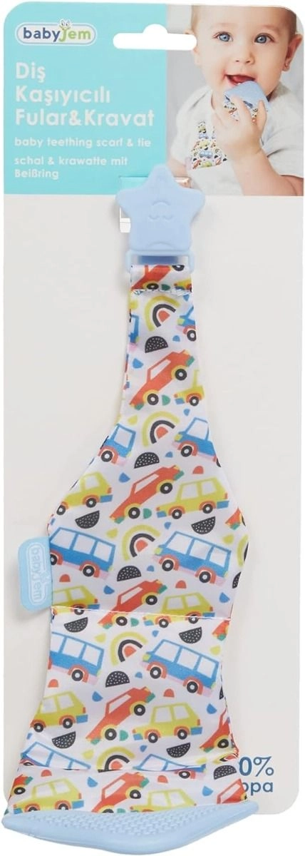 Baby Teething Scarf & Tie - food-grade silicone Polyester