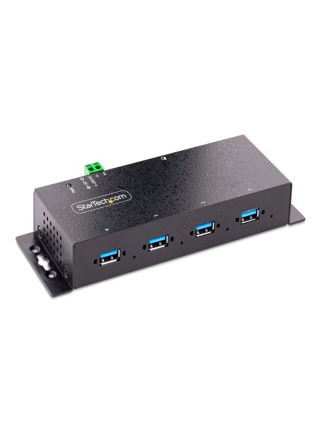 StarTech.com 4-Port Industrial USB 3.0 5Gbps Hub - Rugged ESD and Surge Protection