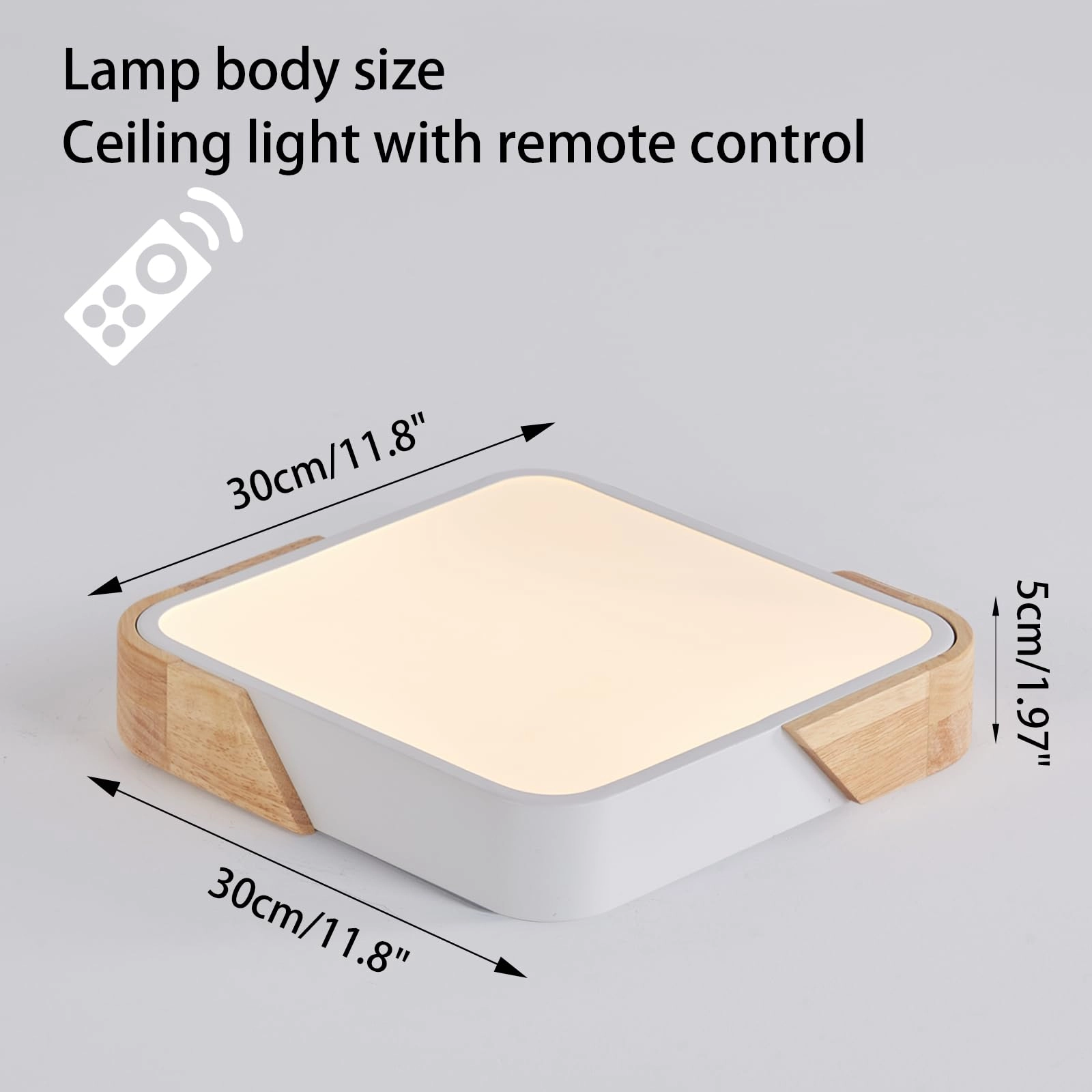 Flush Ceiling Light - 6000K 4000K 3000K Dimmable