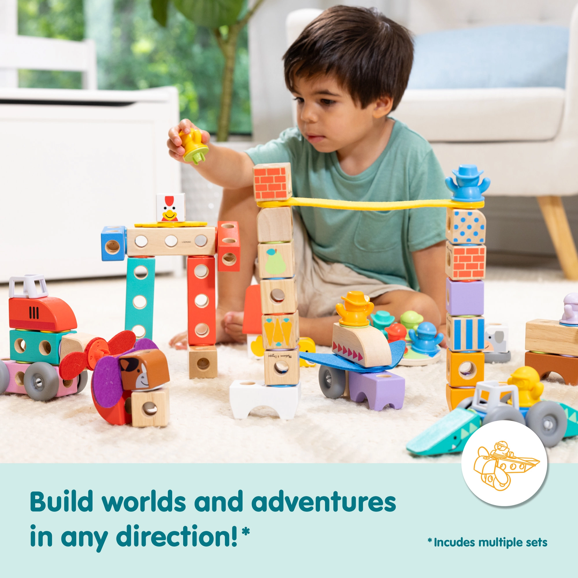 Blockables Woodland Friends Playset - 16 pcs