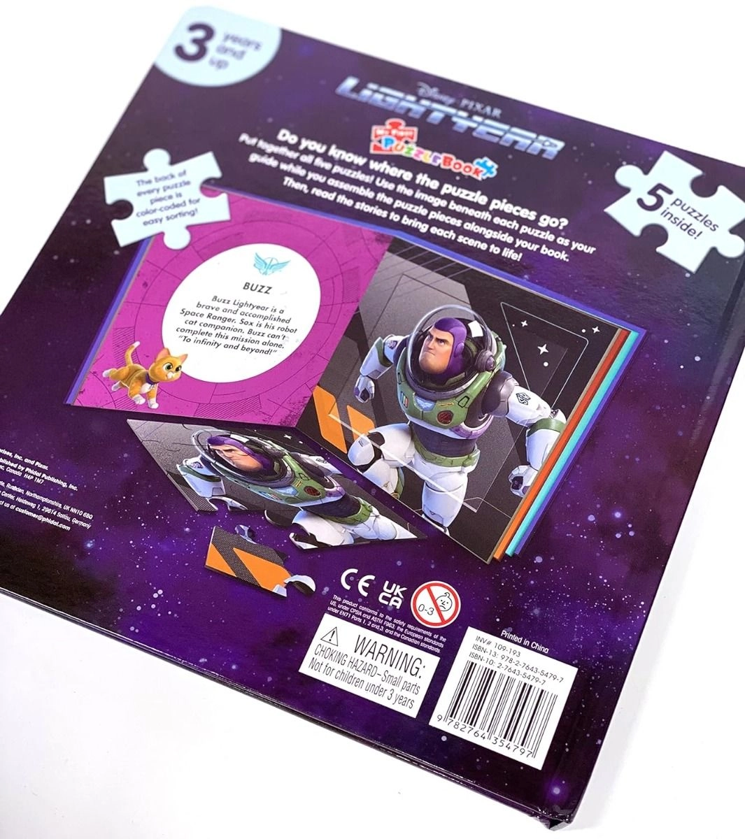 Disney Lightyear My First Puzzle Book - 3 + 9 pieces
