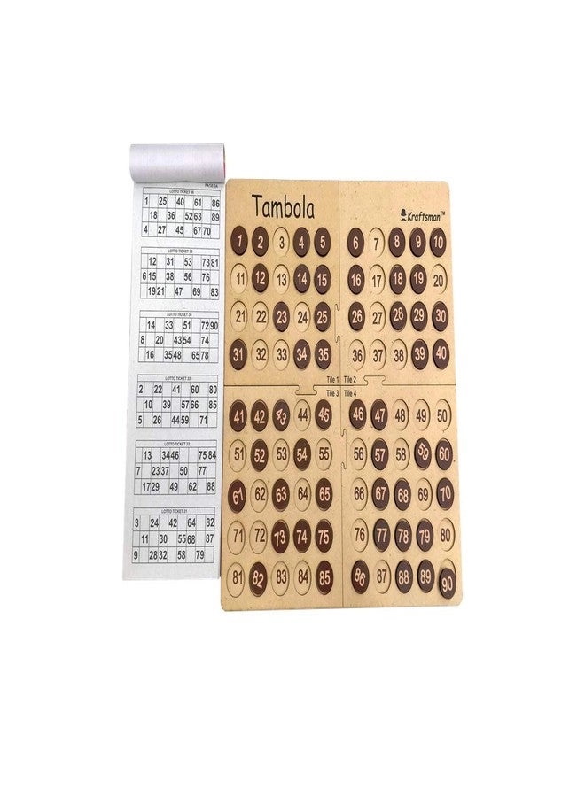 Tambola Game - Wooden 600 Tickets