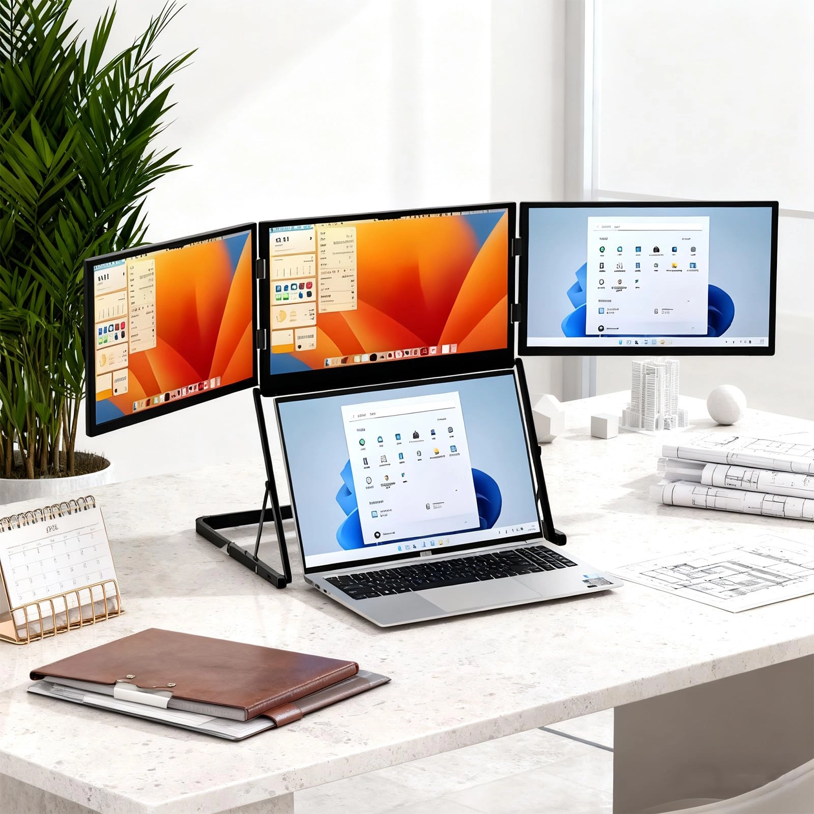 XEEAOFE Tri-Fold Monitor - o2d34asdd-941375 15.6" 1920x1080