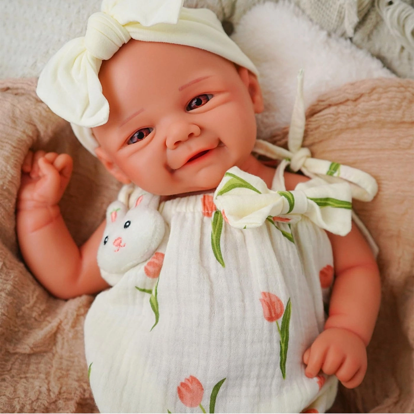 Reborn Baby Doll - 43cm Silicone Sleeping