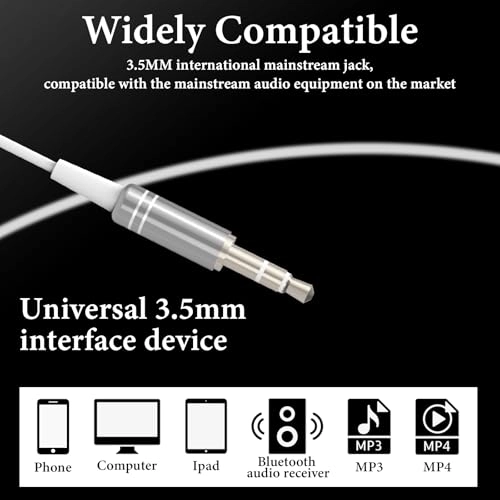 Sleep Earplugs - 6.6 FT / 200 CM 3.5MM Mono