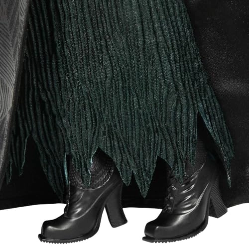 Elphaba Fashion Doll - Green skin Black braided hair Sheer black dress