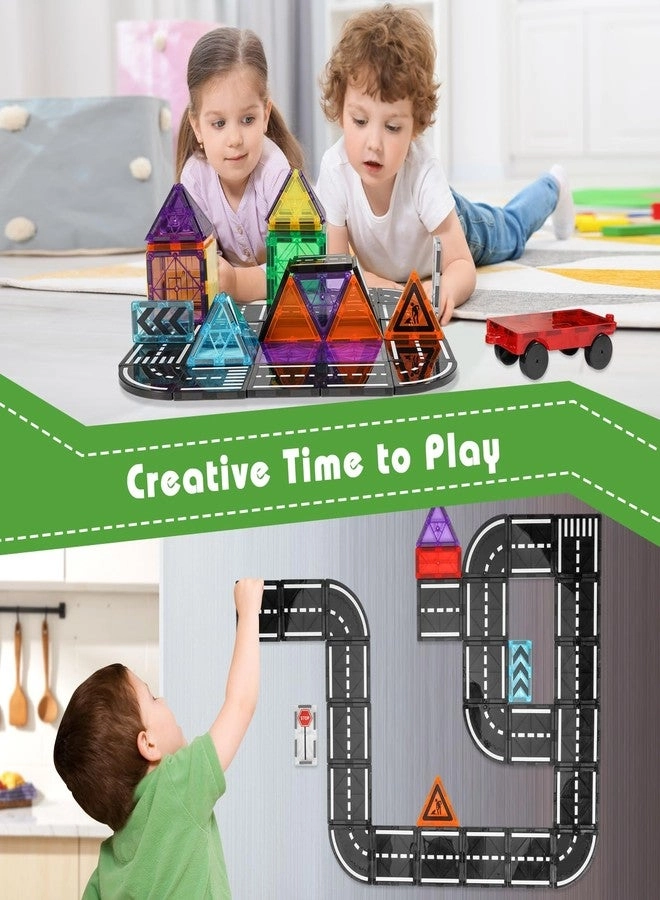 Magnetic Tiles Road Expansion - 48 pcs