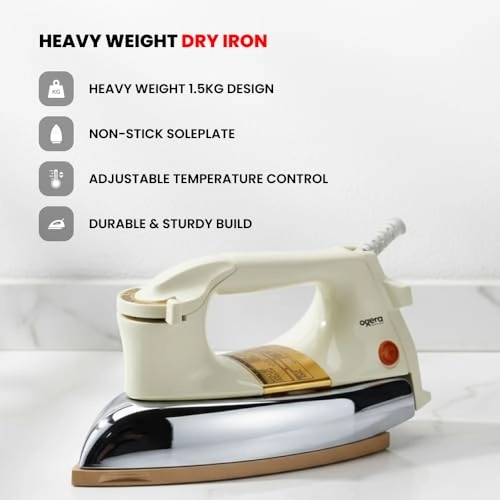 OG111DI - 2.25kg Non-Stick Soleplate Adjustable Temperature Control