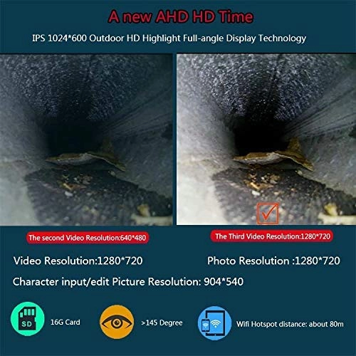 Video Borescope - 1080P Dual Lens 16GB