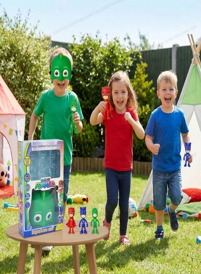 Super-Hero Cartoon Suit Toy Set - 3+ 3 PJ-Masks Theme