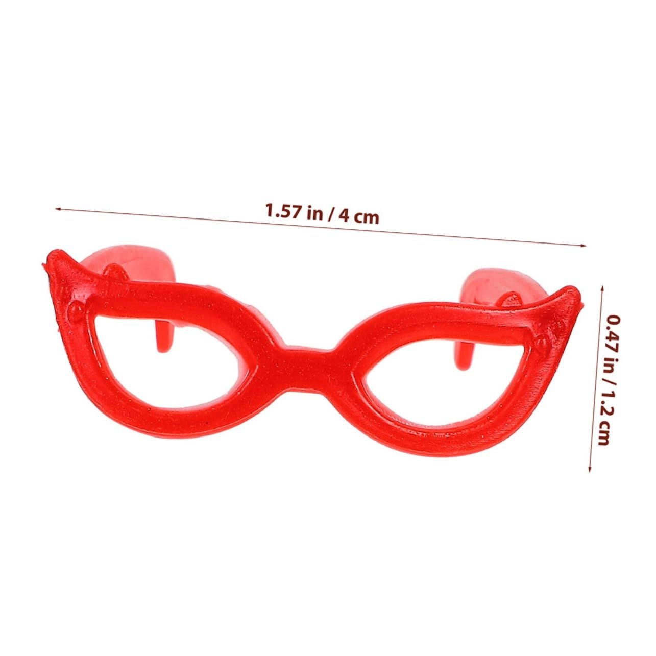 Mini Doll Glasses - 4.00X3.20X1.20cm 1 60pcs