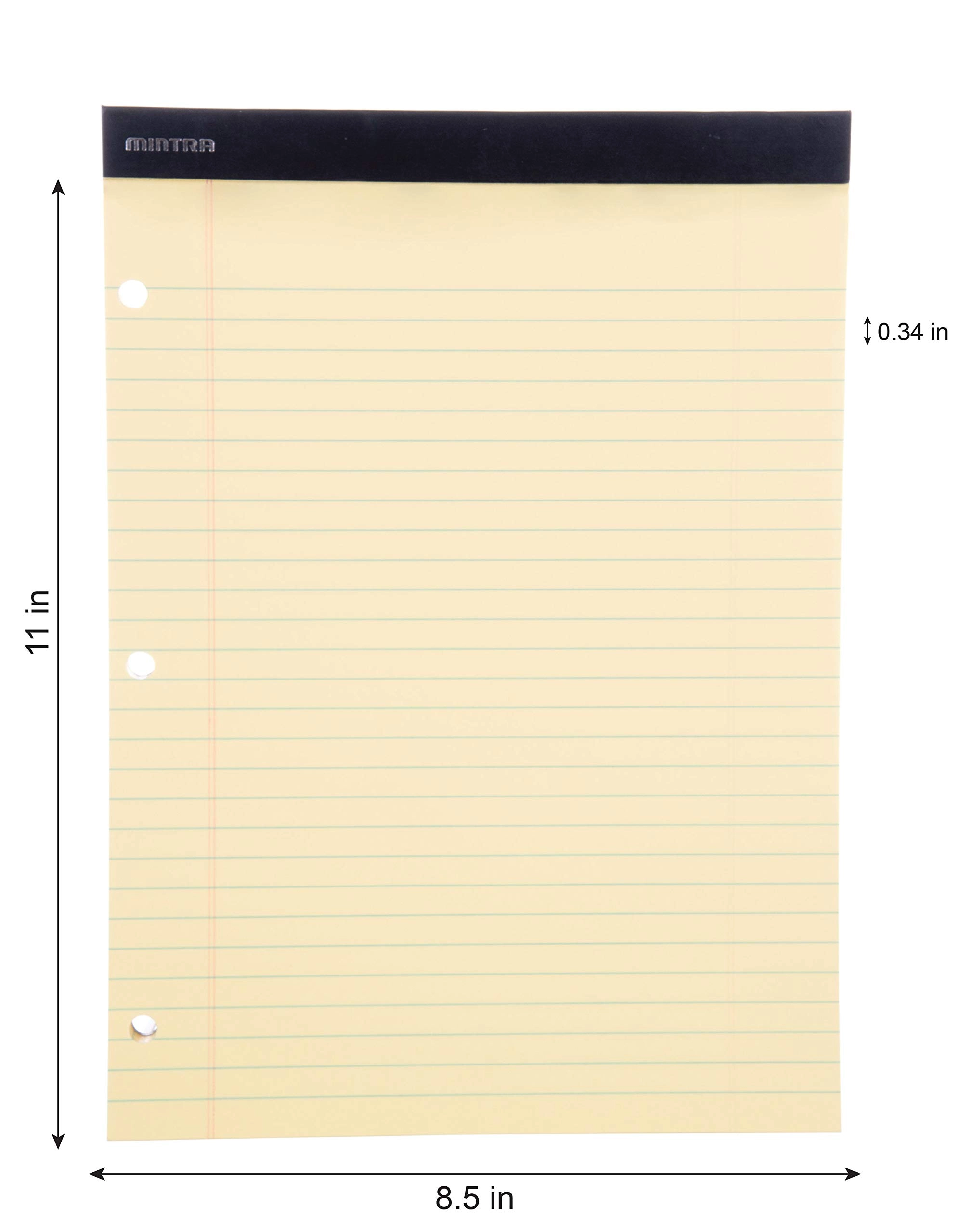Canary Legal Pads 8.5"x11" Softcover - Lined 50 Pages